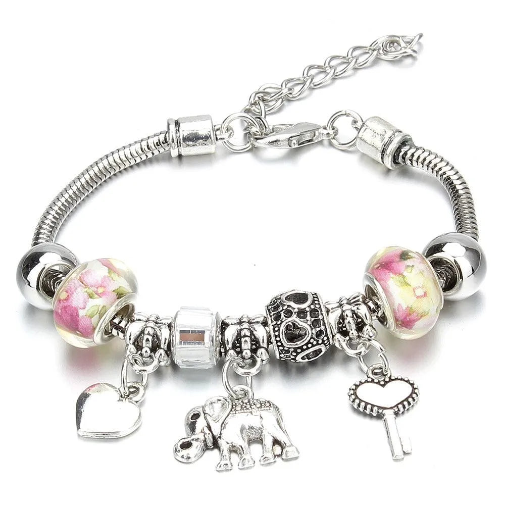 Bransoletka modułowa charms