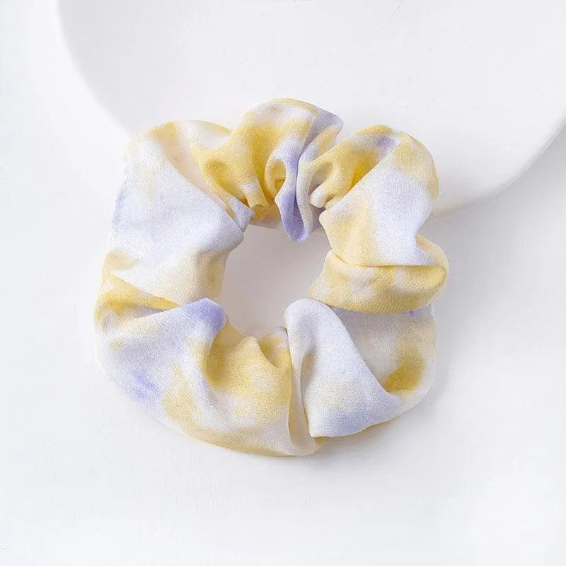 Dwukolorowa gumka do włosów scrunchie