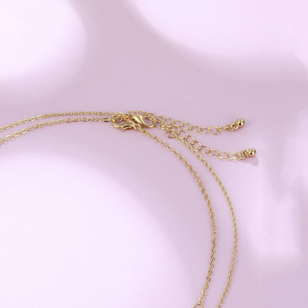 Naszyjnik - księżyc i gwiazda