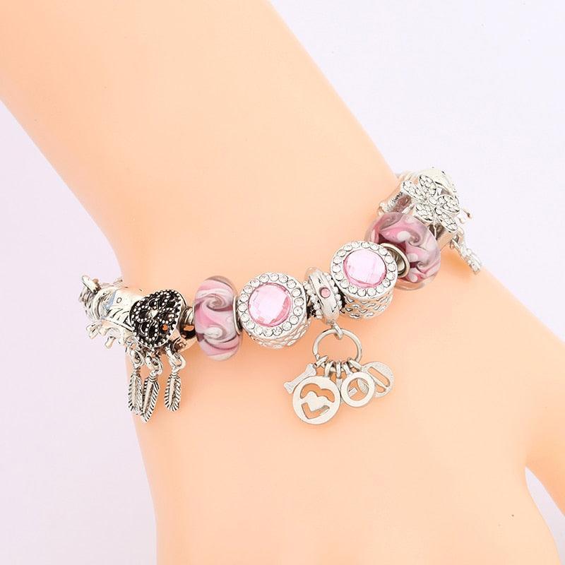 Bransoletka modułowa charms