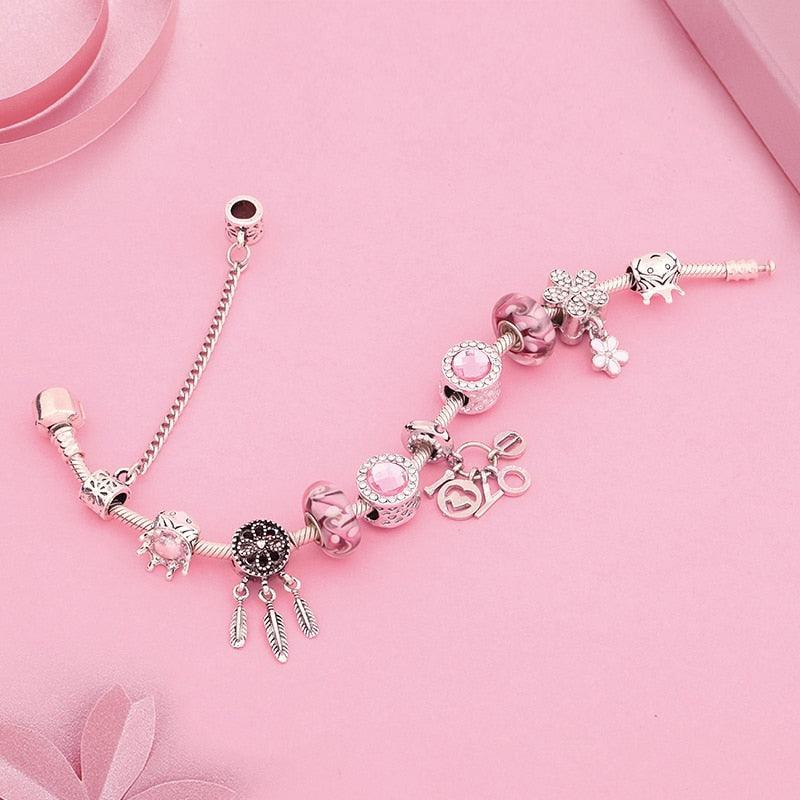 Bransoletka modułowa charms