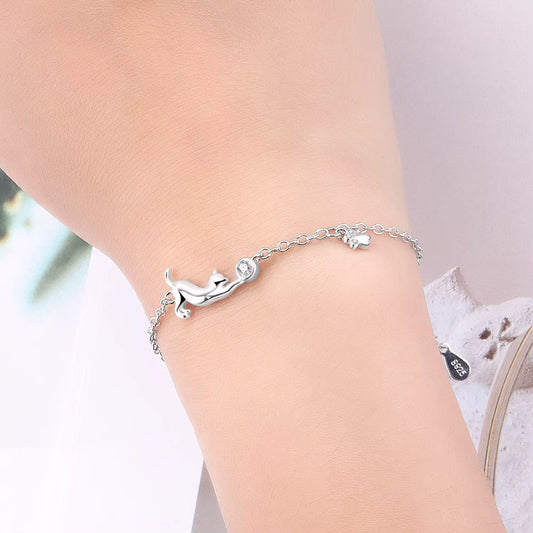 Bransoletka z motywem kota