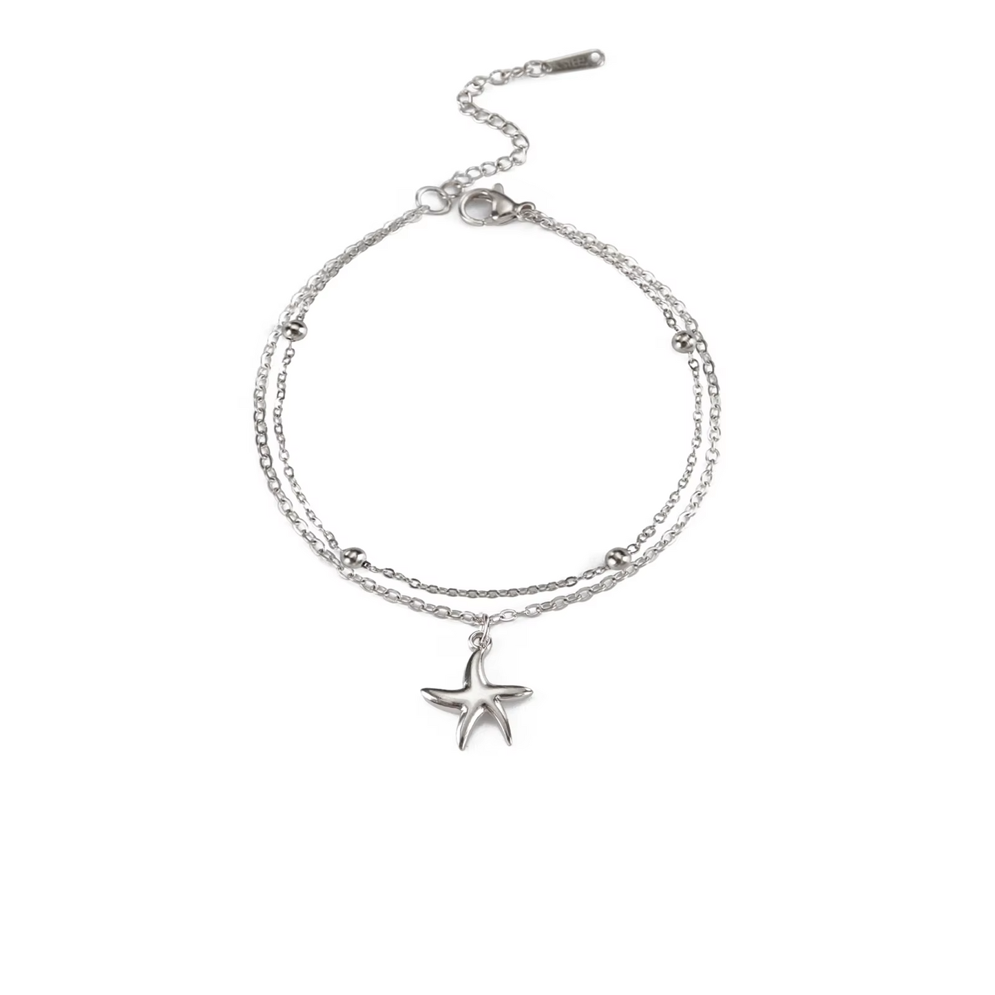 Minimalistyczna bransoletka boho z motywem rozgwiazdy