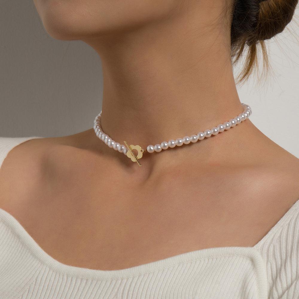 Naszyjnik choker z pereł